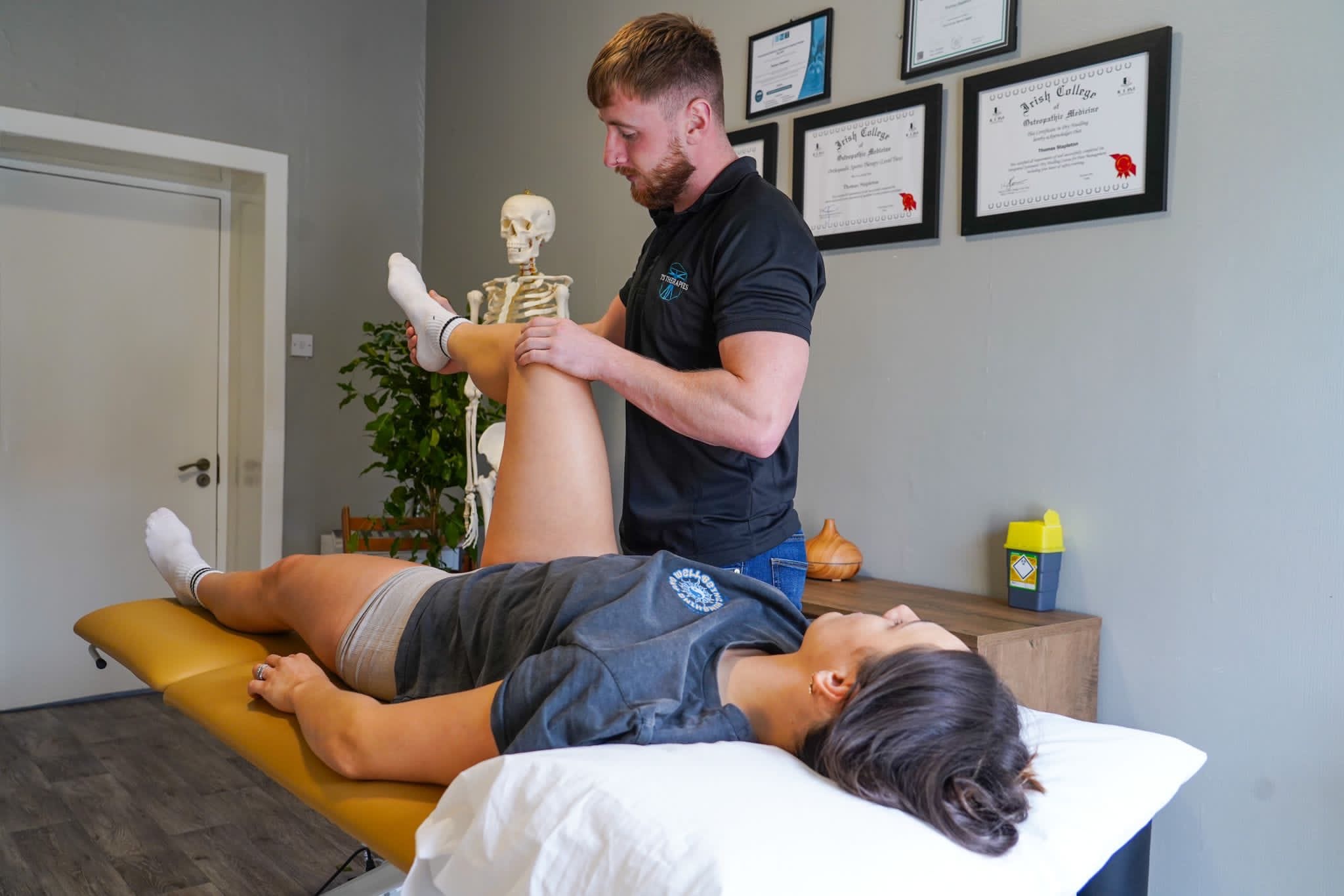 TS Therapies Treating A Client With Lower Leg Issue